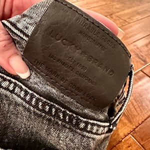 Lucky Brand‎ Black Acid Wash Skinny Jeans Size 28/32